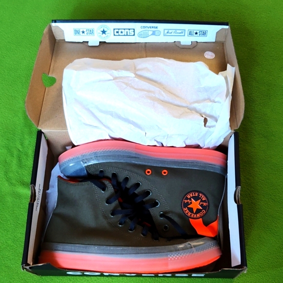 Converse Chuck Taylor All Stars CX Cargo Khaki/Orange Size 11 Womans 17199C - Picture 4 of 7